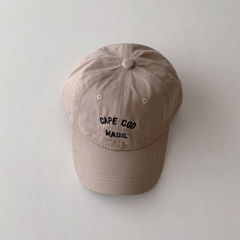 Gorra de béisbol de algodón puro con sombrilla y protector solar para niños al por mayor